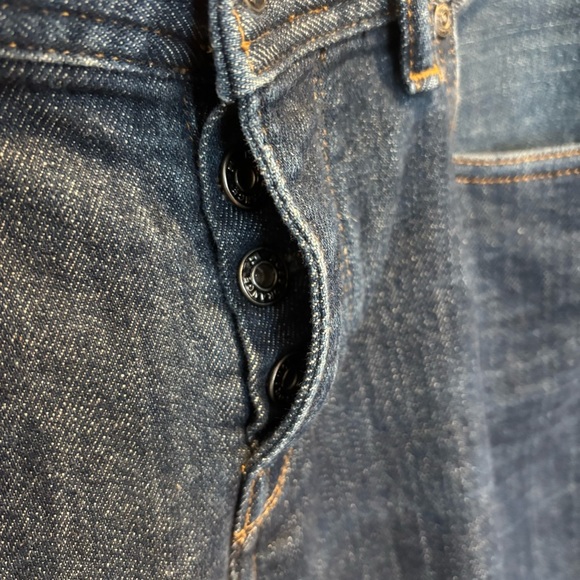 BOSS ORANGE Men's Dark Blue BUTTON FLY Jeans Size 32/30 - Picture 5 of 12